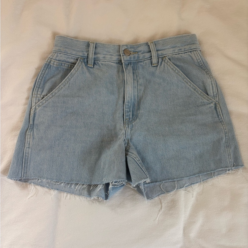 Glassons High-Rise Light Blue Denim Women's Shorts
